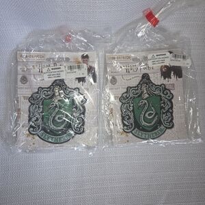 NWT Set Of (2) Iron On Slytherin Patches